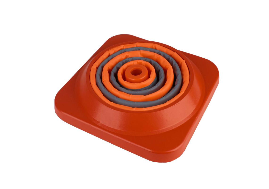 Cono stradale pieghevole da 50 cm con LED e custodia per il trasporto